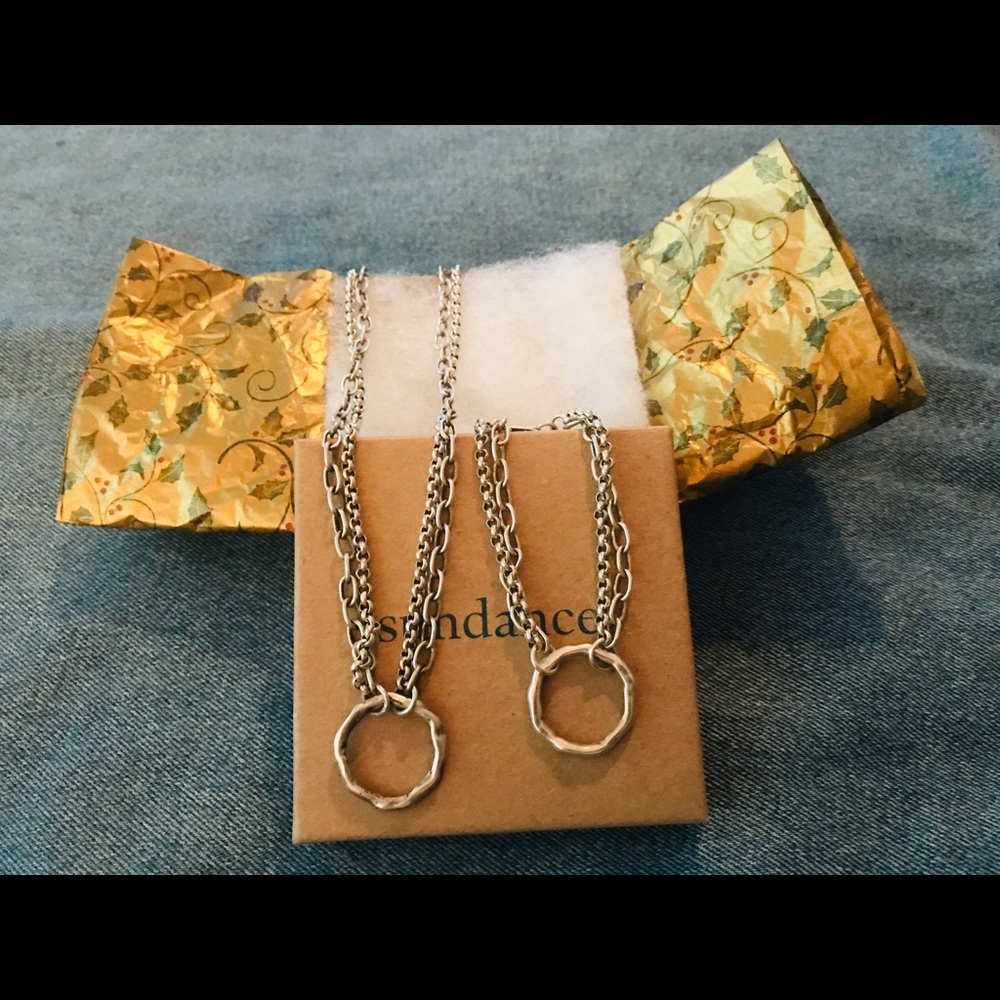 Sundance Catalog Silver necklace and bracelet